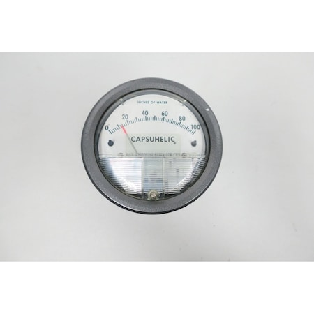 Dwyer Instruments Capsuhelic 4In 0100InH2O Pressure Gauge 4100C